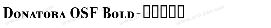 Donatora OSF Bold字体转换